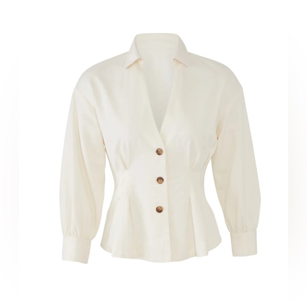 Free people peplum shirt jacket